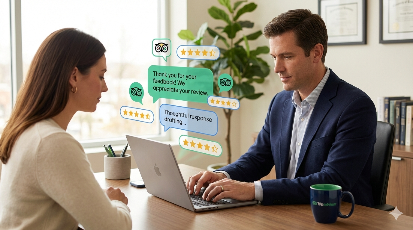Professional response strategy for managing negative TripAdvisor reviews effectively
